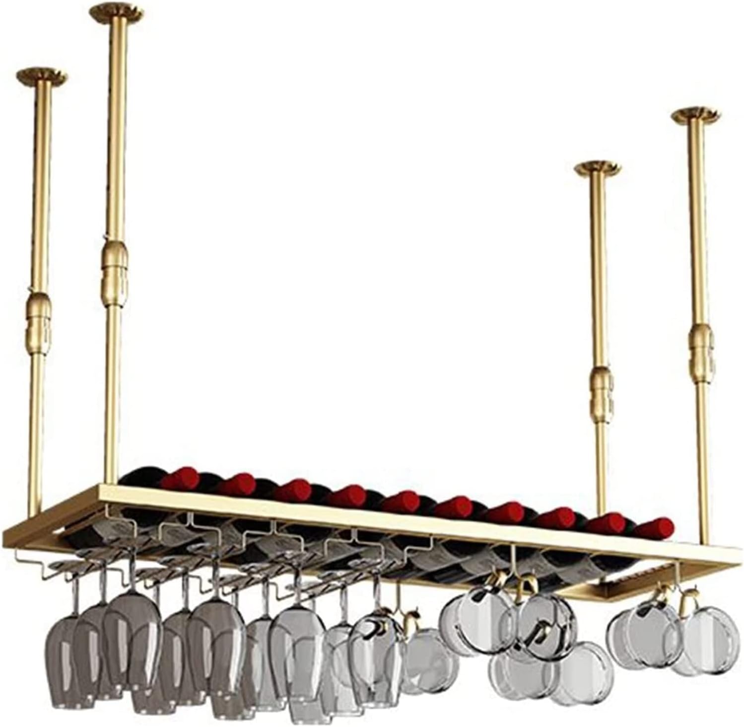 ALDEPO Wine Rack Hanging Glass Holder 80x30cm