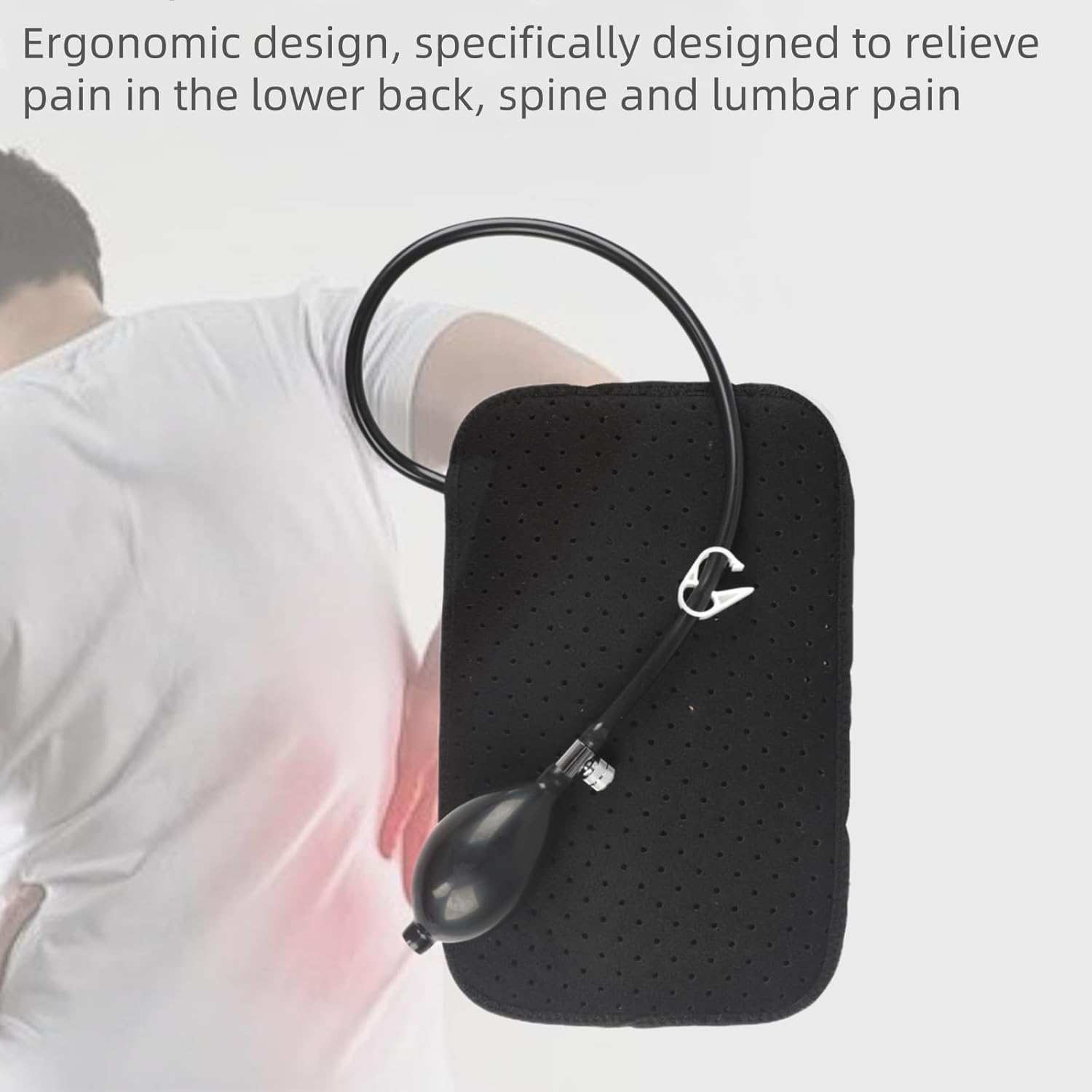 Beisto Inflatable Lumbar Support Pillow for Car Seat and Office Use