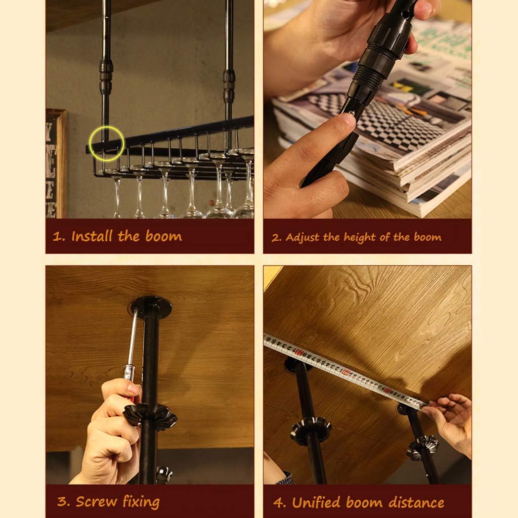 Wine Rack Bar Unit Floating Metal Shelves