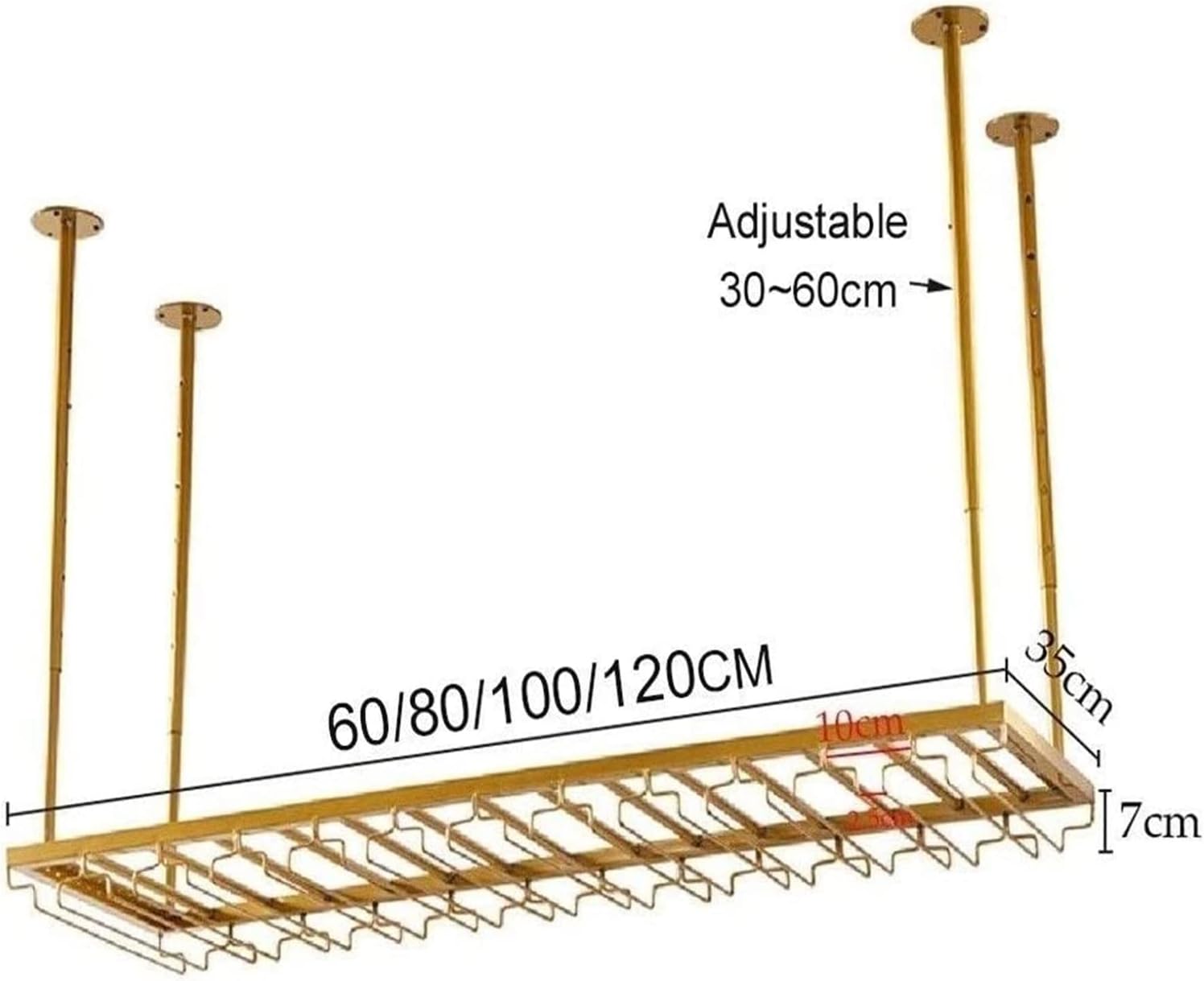 ALDEPO Bronze Wall-Mounted Wine Rack