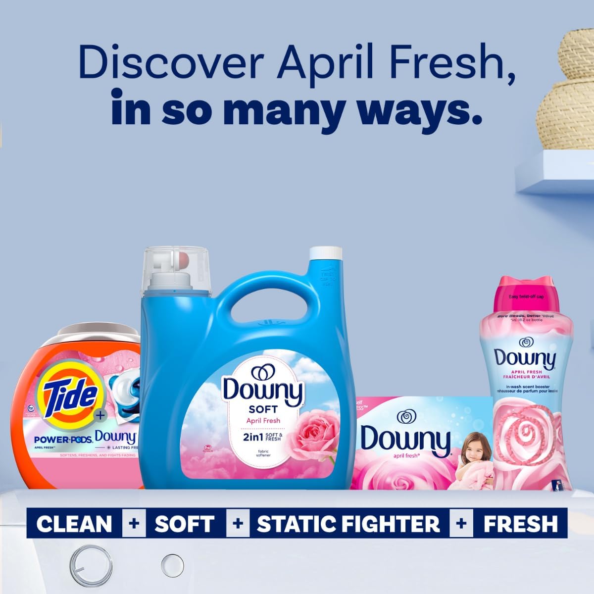 Downy Fabric Softener Liquid 140 fl oz 190 Loads HE Compatible