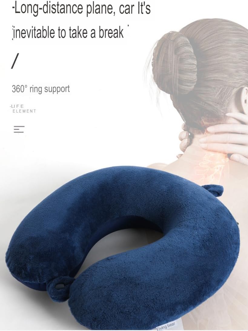 Memory Cotton U-Shaped Neck Pillow for Travel and Office