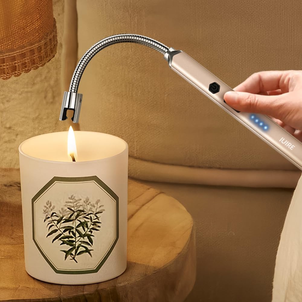 IUIRE Electric Candle Lighter USB Rechargeable Windproof