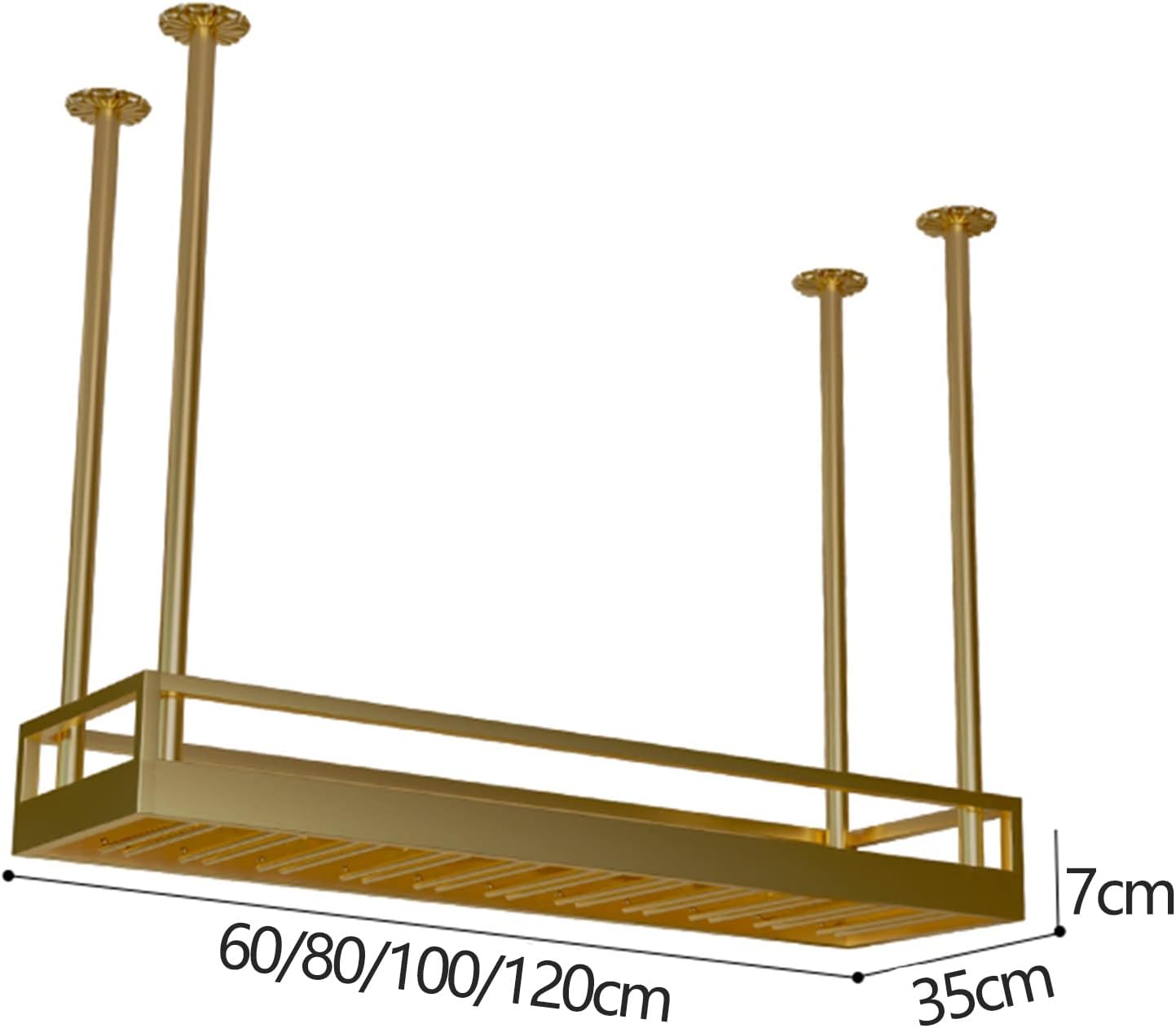 Suuim Wine Glass Holder Ceiling Hanging Rack