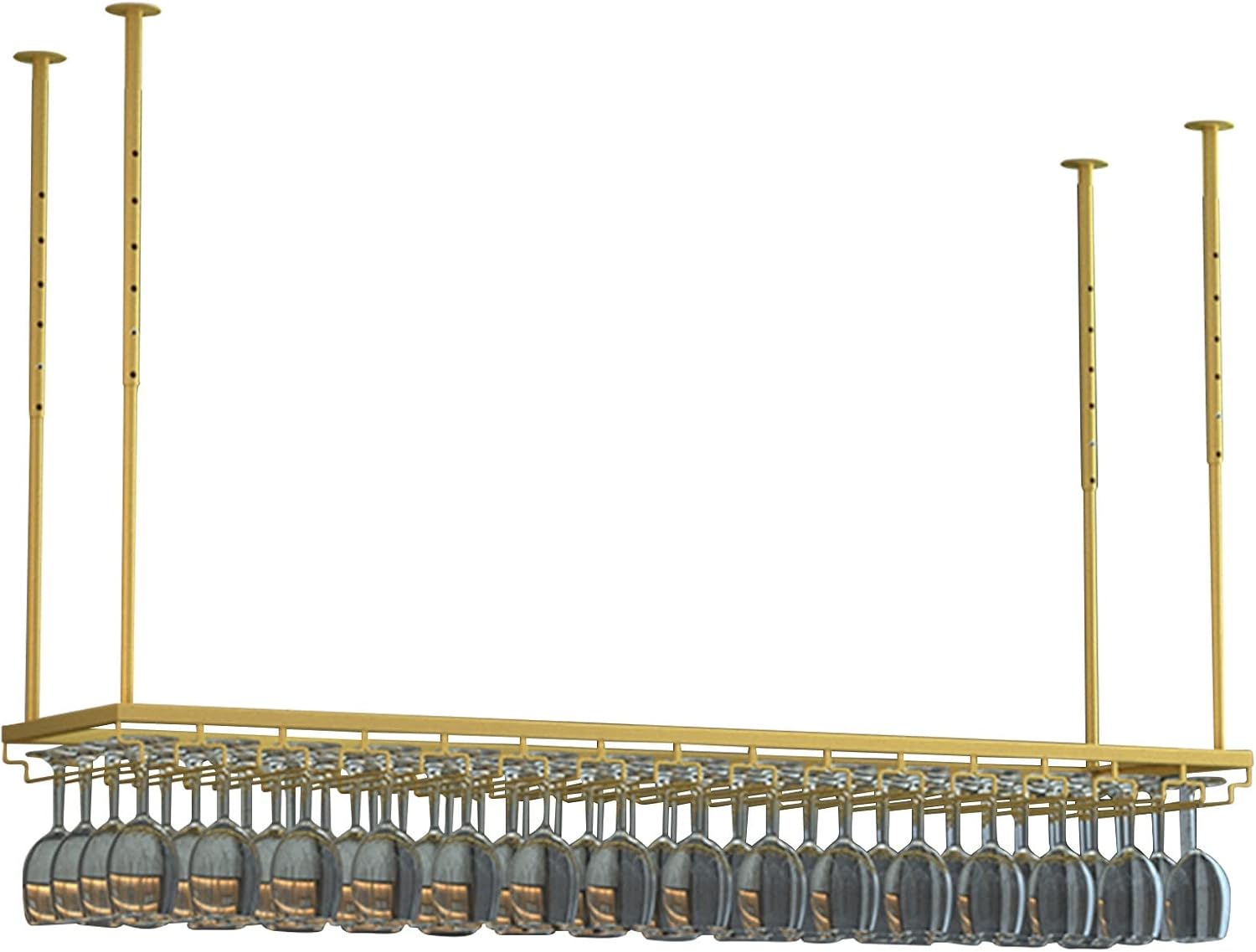 Adjustable Wine Rack Ceiling Holder for Kitchen and Bar