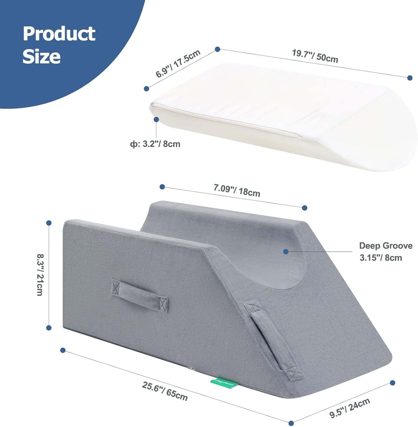 Adjustable Leg Elevation Pillow for Post Surgery Recovery