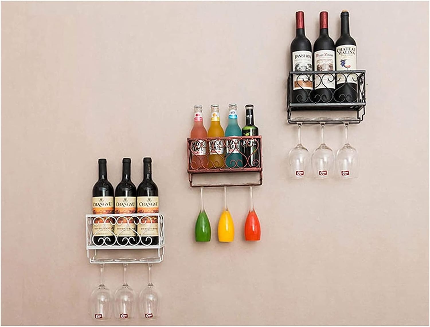 ALDEPO Wall-Mounted Wine Rack with Classic Design