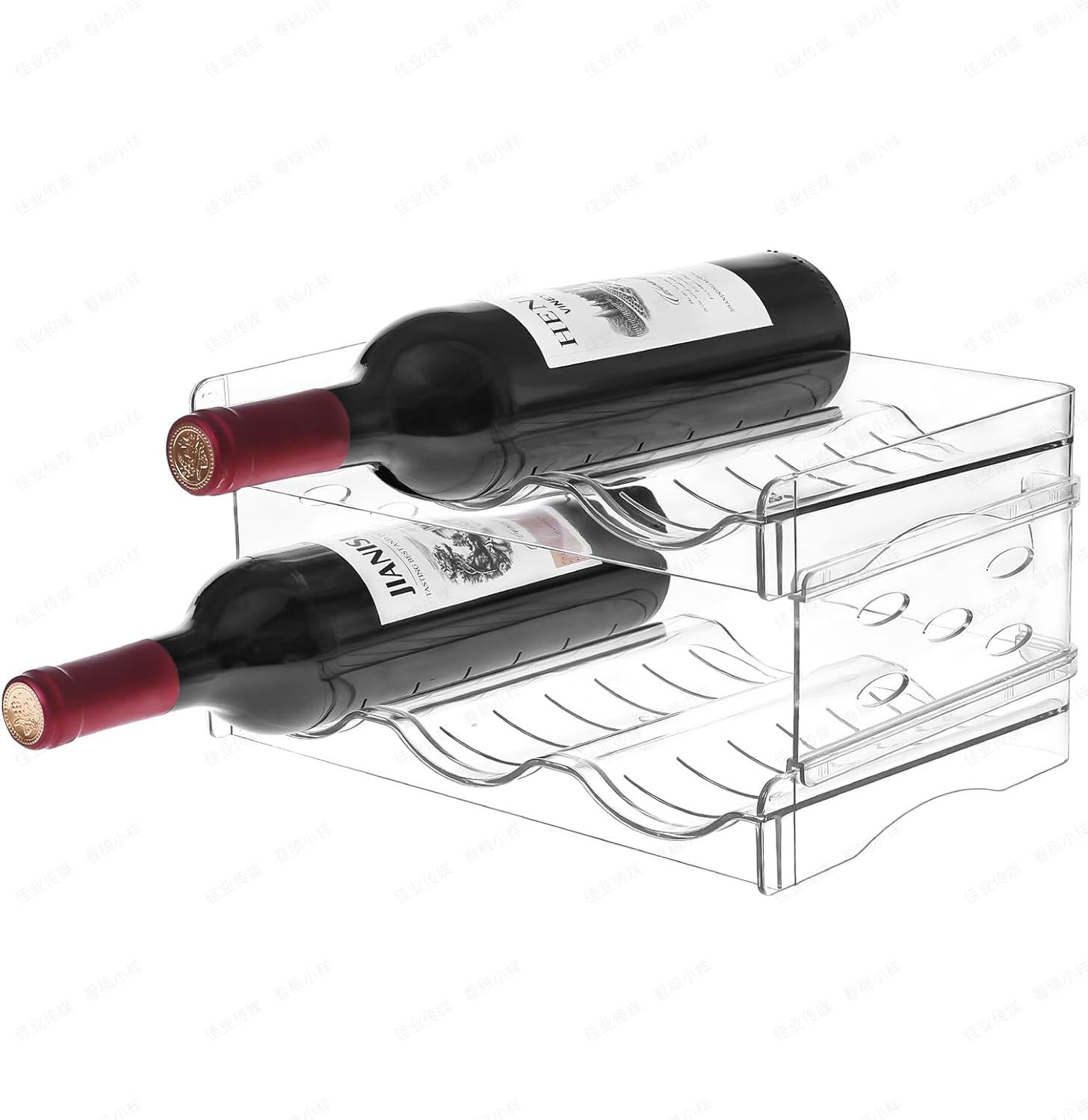YENXIKU 2 Tier Wine Rack for Countertop and Fridge