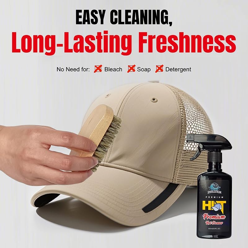 SparkleStream Premium Hat Cleaner Deodorizer Set