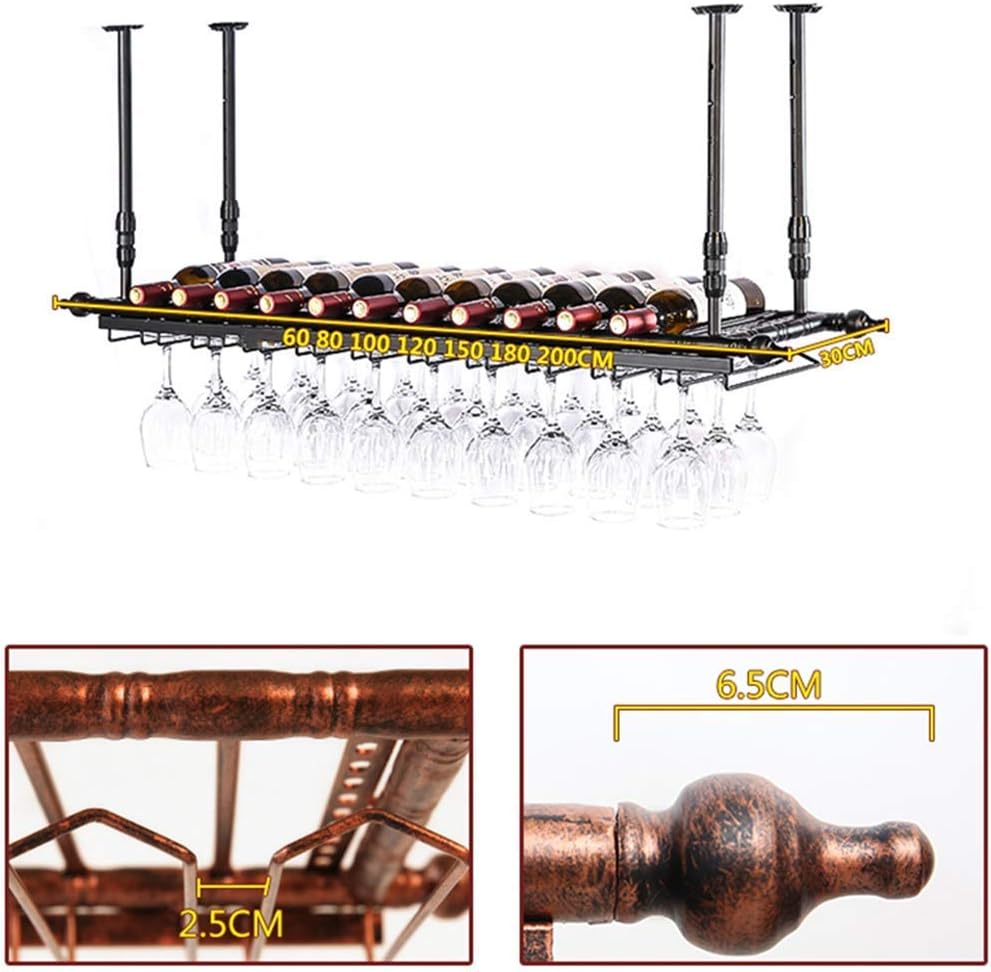 Metal Wall-Mounted Wine Rack with Adjustable Height