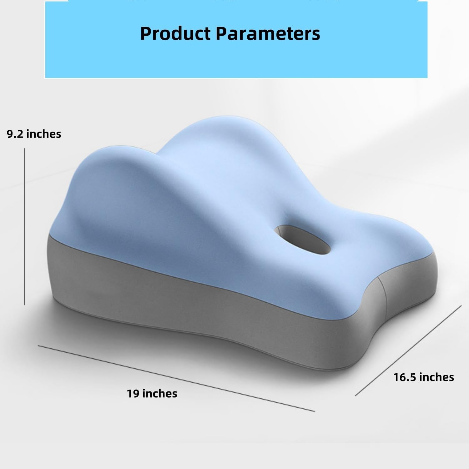 Memory Foam Wedge Pillow for Couples - Hip Elevation Back Support