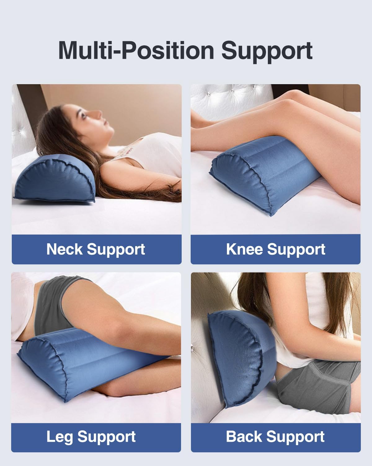 Luxtude Inflatable Leg Pillow for Back Side Sleep