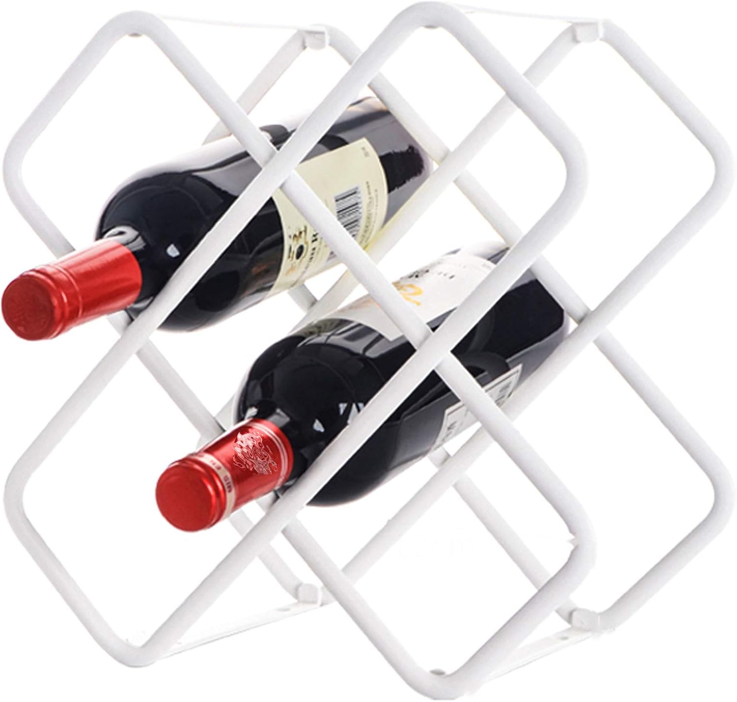Modern Stylish Wall-Mounted Wine Racks Metal Alloy Durable
