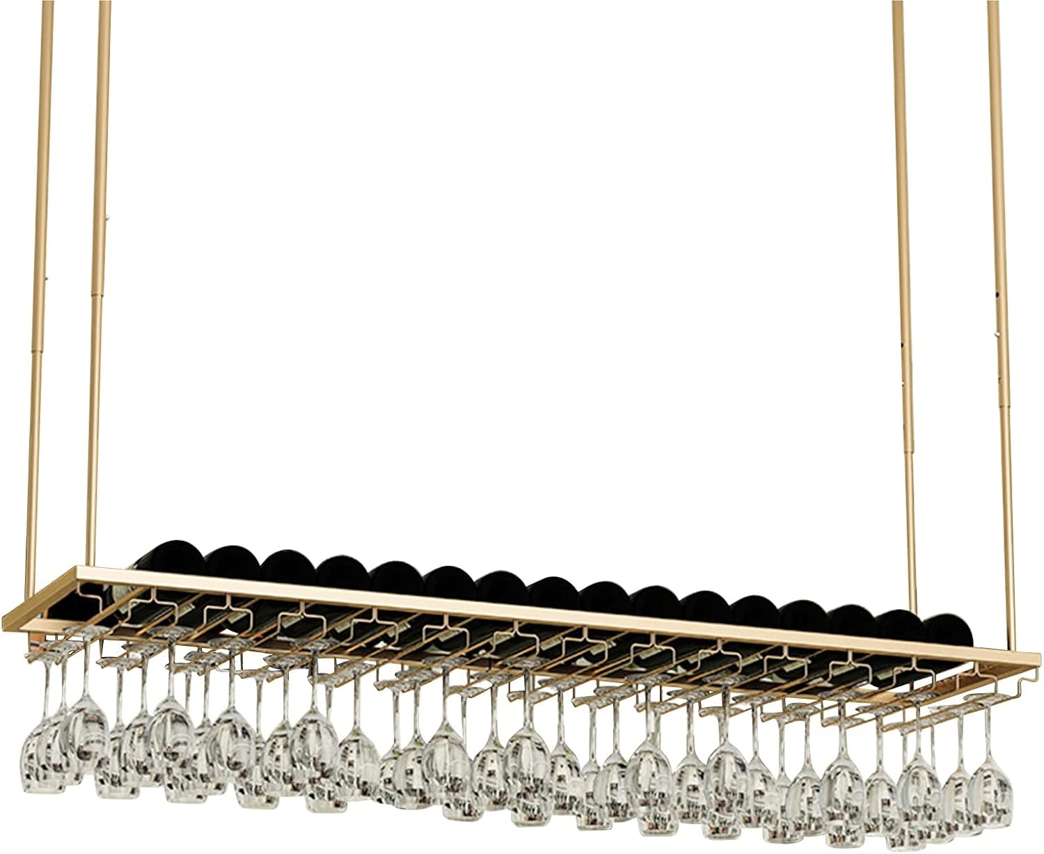 Suuim Ceiling Metal Wine Rack Holder