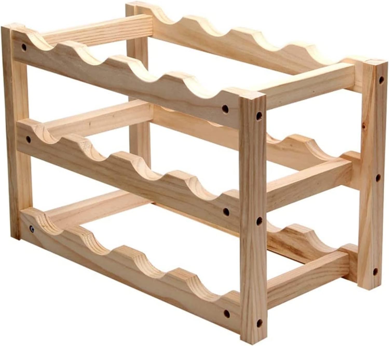 ALDEPO Wall-Mounted Wine Rack 12 Bottle Storage Stand 1