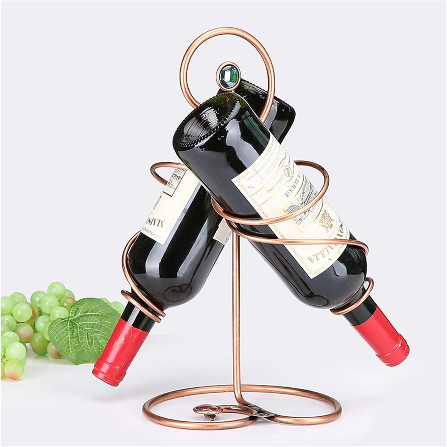 BOCbco Nordic Rustic Metal Wine Rack Holds 2 Bottles