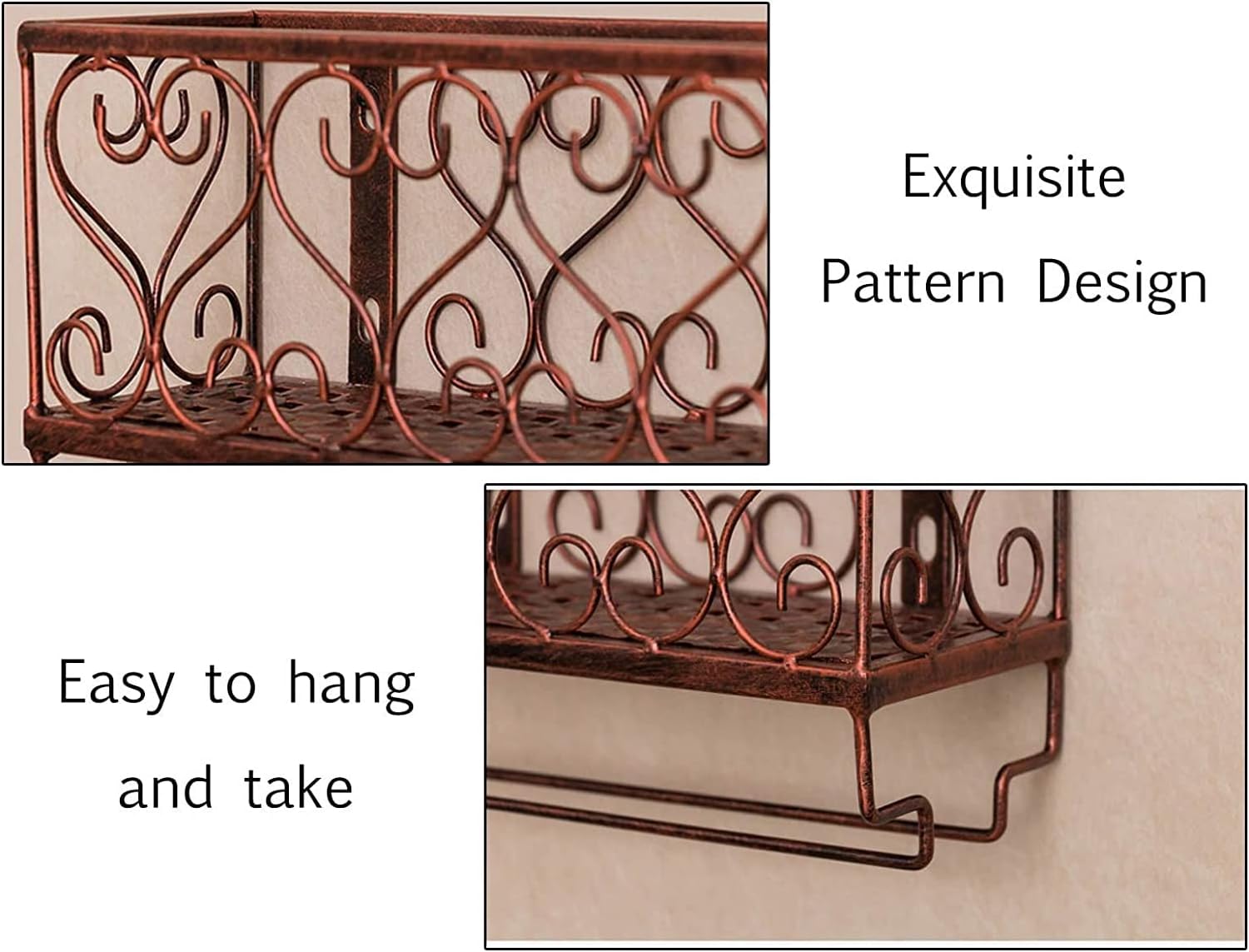 ALDEPO Wall-Mounted Wine Rack with Classic Design