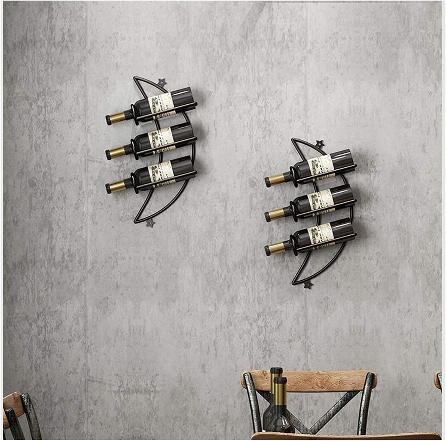 ALDEPO Wall-Mounted Wine Rack Set Dolphin Waves