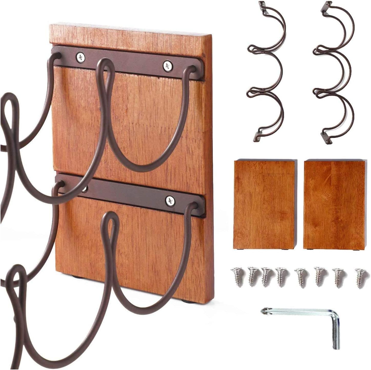 BOCbco Tabletop Wine Rack for 6 Bottles