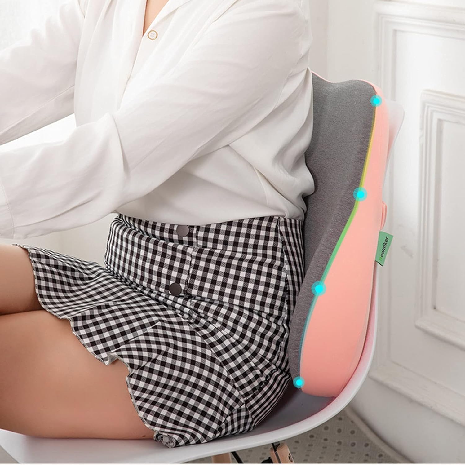 Memory Foam Lumbar Support for Office Chairs and Car Seats