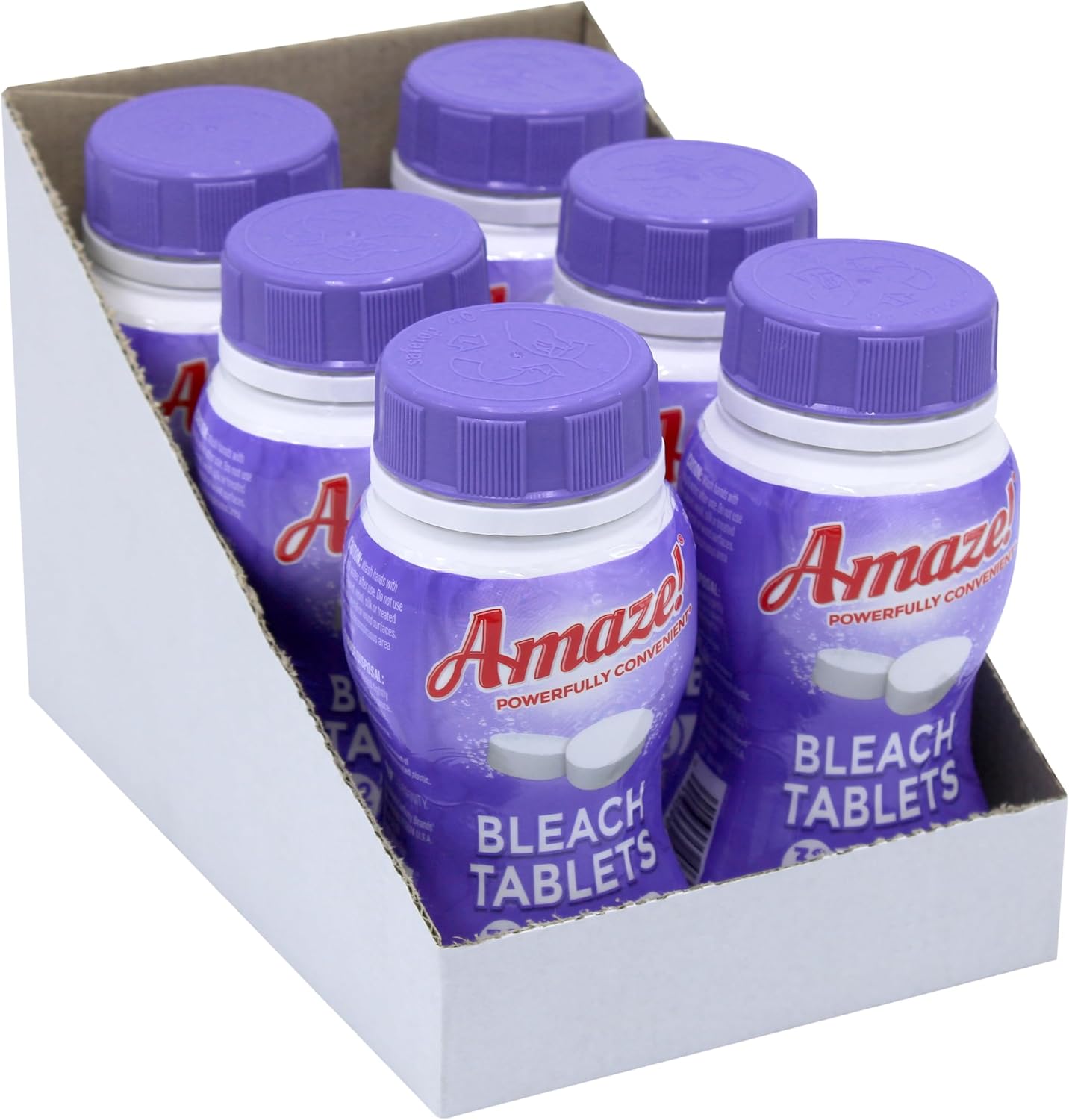 AMAZE Ultra Concentrated Bleach Tablets 6 Bottles Lavender Scent 1