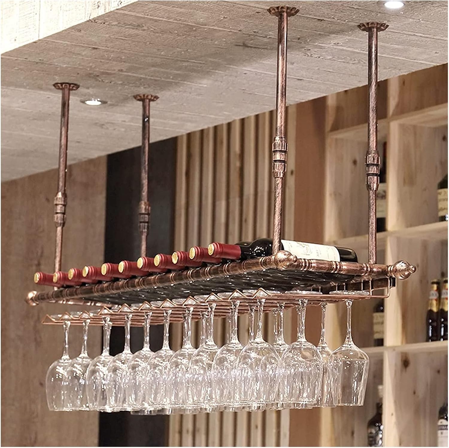ALDEPO Bronze Wine Rack 1 Bottle Holder Organizer