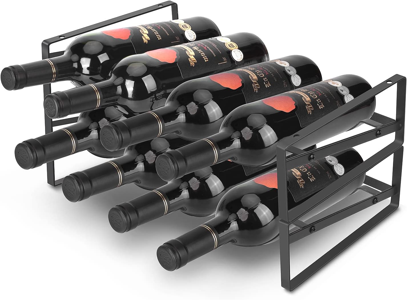 PAFISH 2 Tier Wine Rack for Kitchen Bar Pantry 1