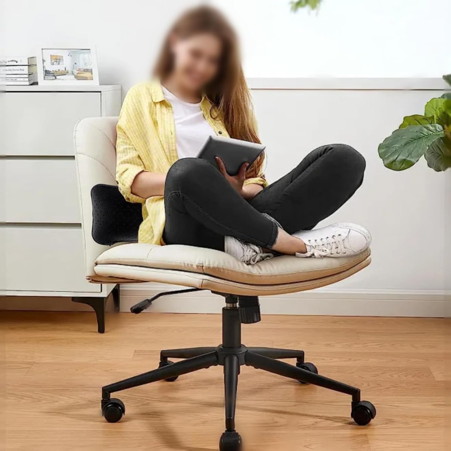 Beisto Inflatable Lumbar Support Pillow for Car Seat and Office Use