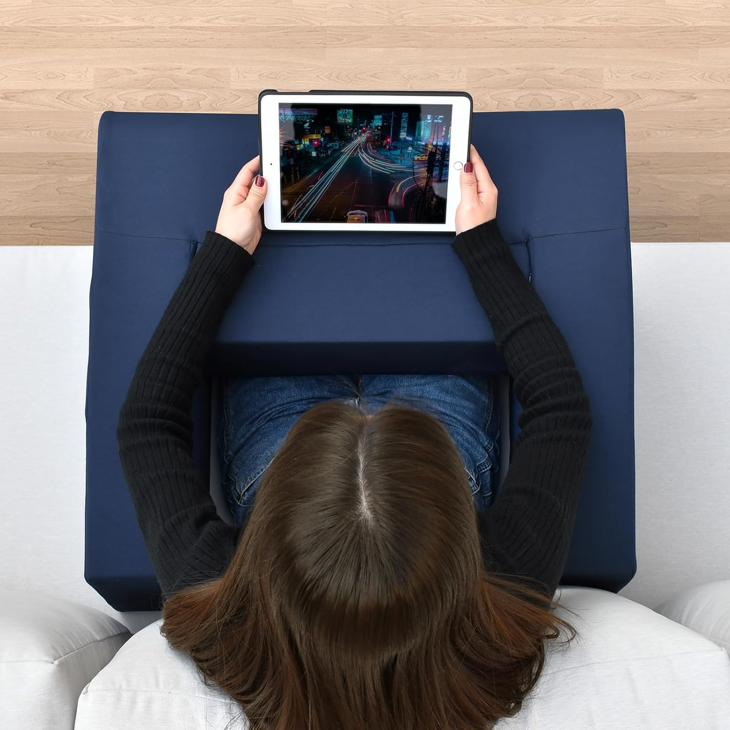FUCIHOMA 2 in 1 Reading Pillow with Lap Desk