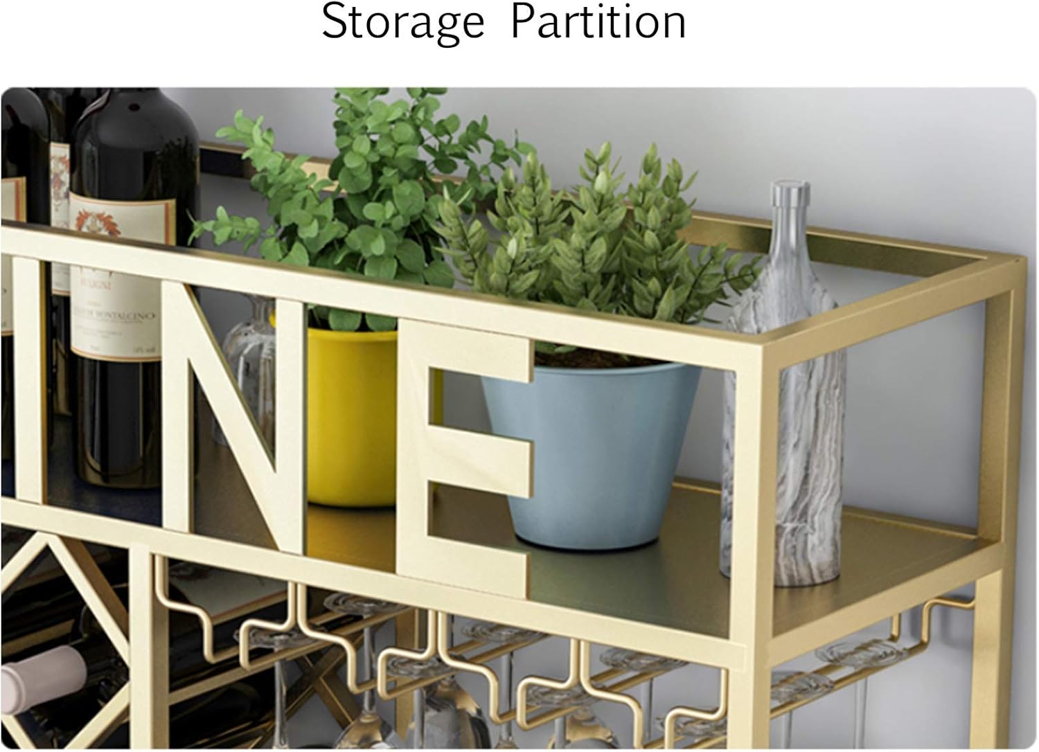 BOCbco Double Freestanding Wine Racks Cabinets