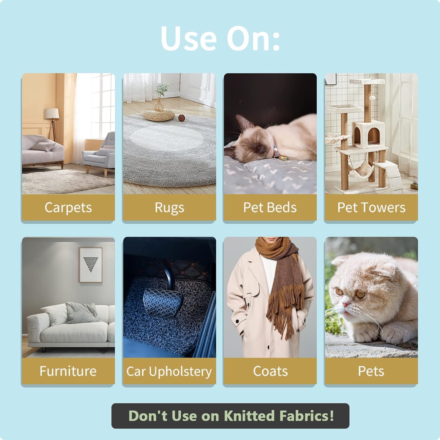 SOCCSO Pet Hair Remover for Carpets Furniture