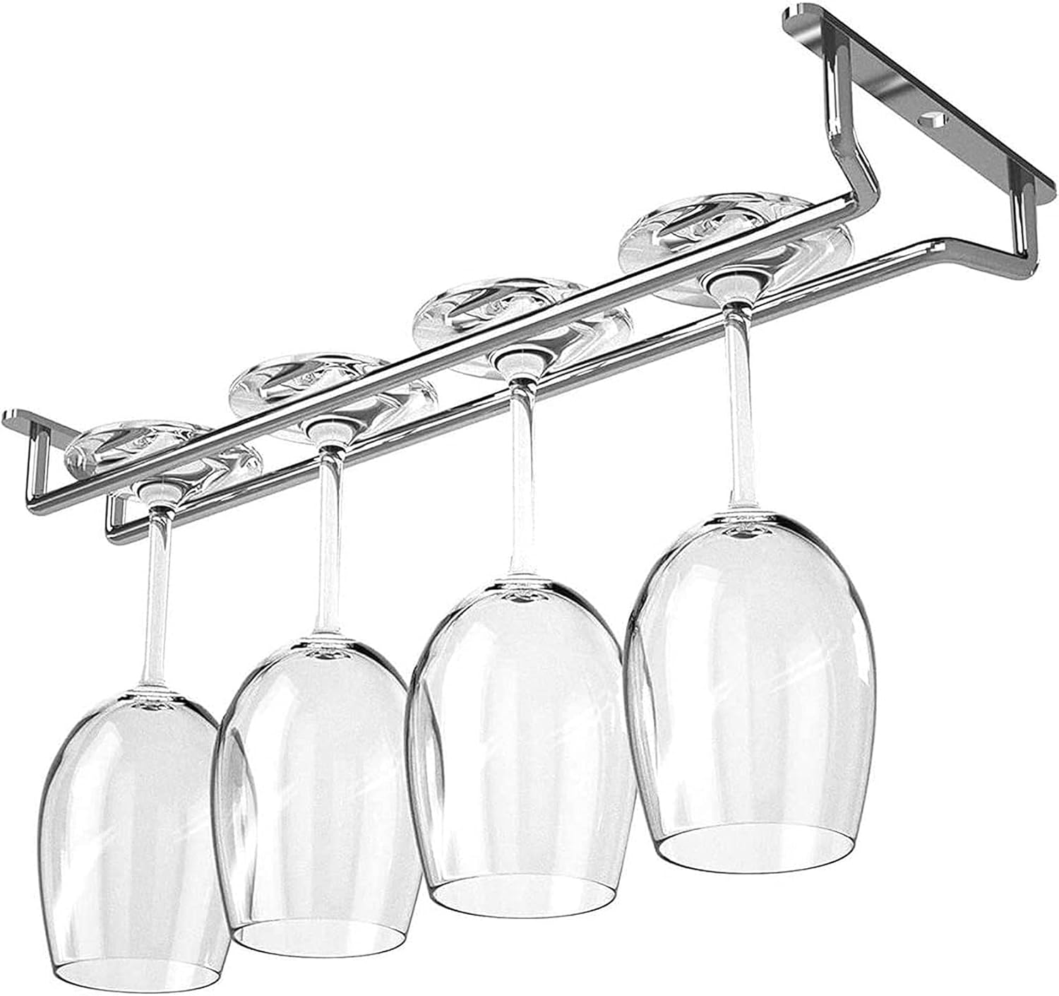 Modern Wine Glass Holder with Mounting Accessories 35Cm 1 Row