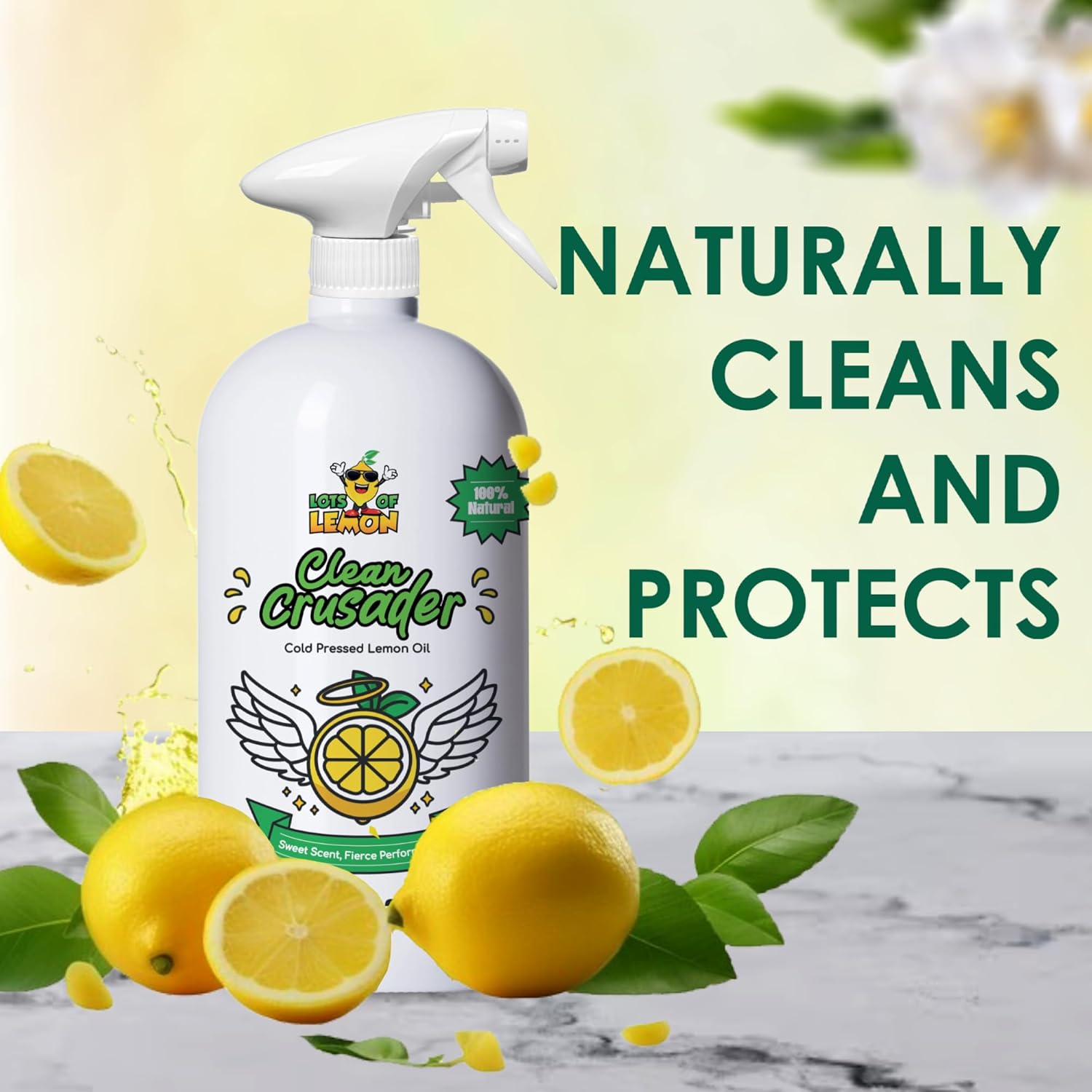 Clean Crusader 24 oz Natural Lemon Oil Cleaner