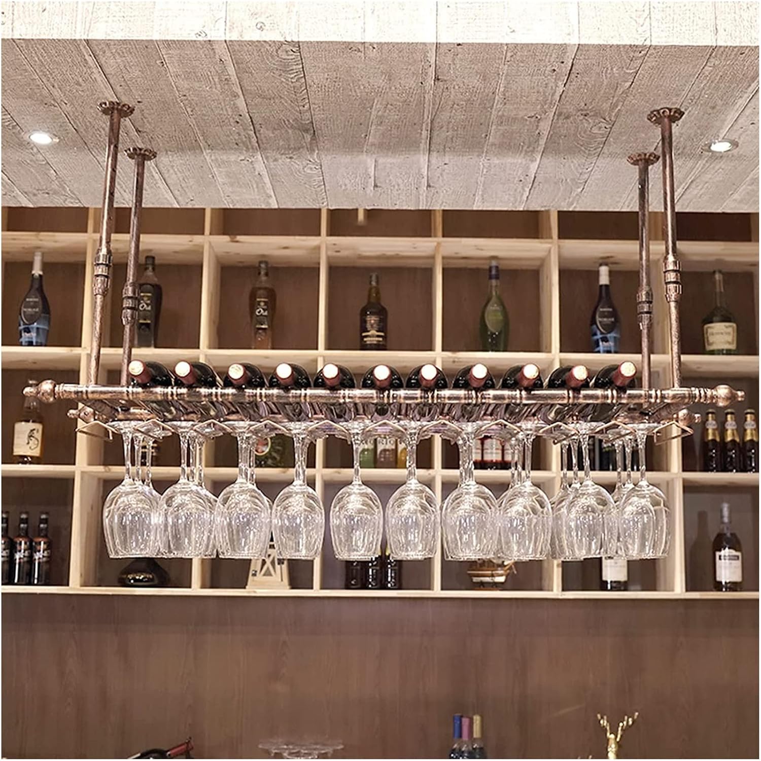 ALDEPO Bronze Wine Rack 1 Bottle Holder Organizer