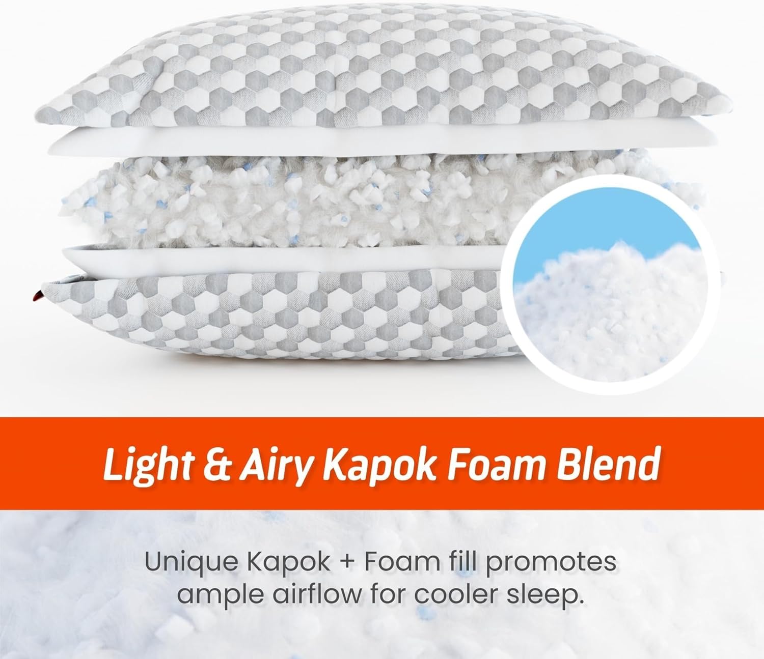 Taozhiyuan Adjustable Kapok Pillow King Pack of 1