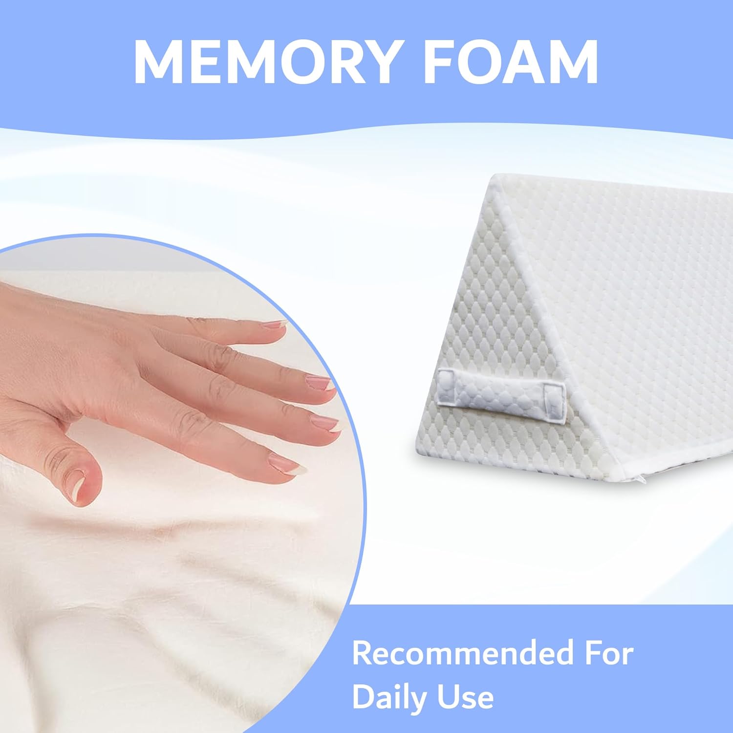 Triangle Foot Pillow for Back Pain Relief