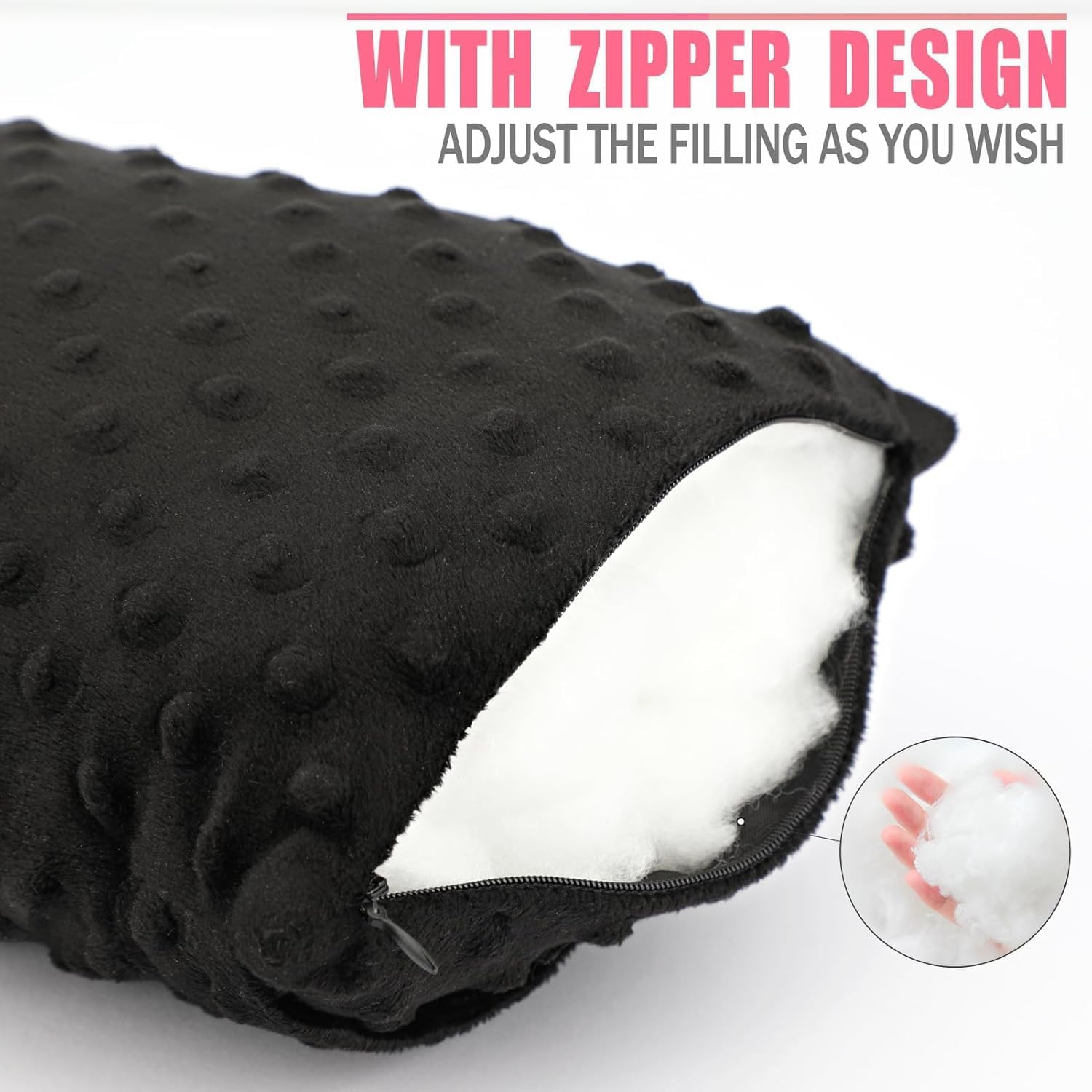 BNRendles Minky Dot Knee Pillow for Side Sleepers