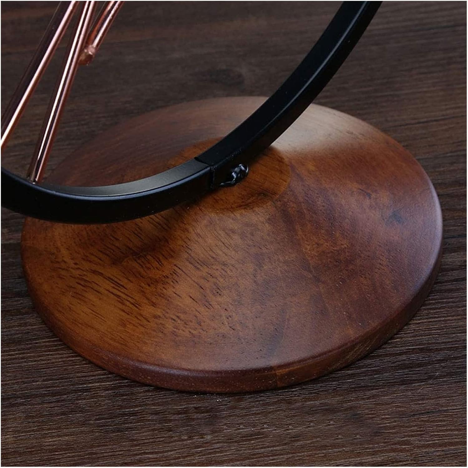 ALDEPO Tabletop Wine Rack with Wooden Base