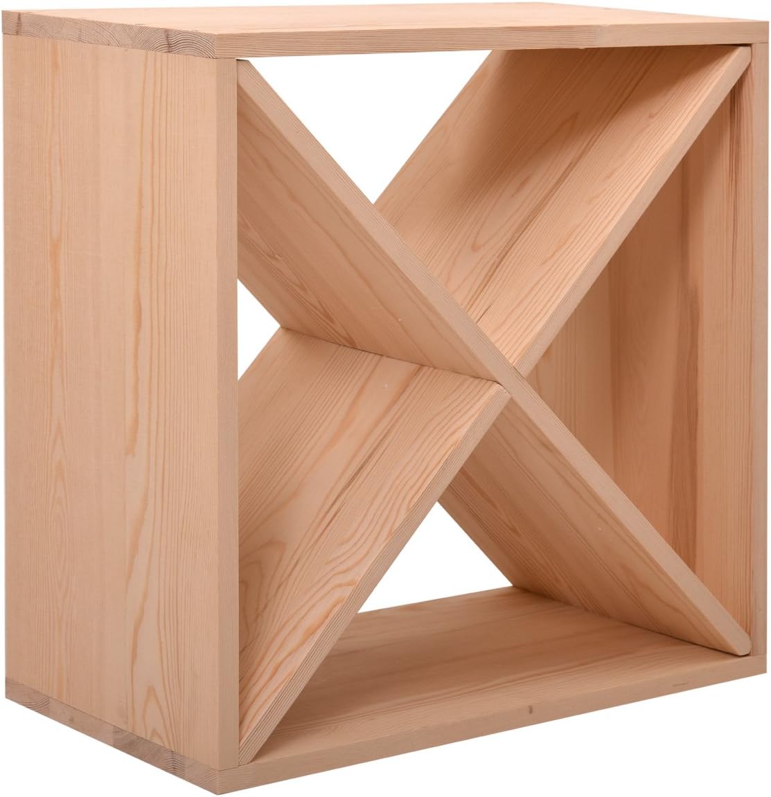 JAXPETY 24 Bottle Wood Wine Rack Holder Cube Storage 1