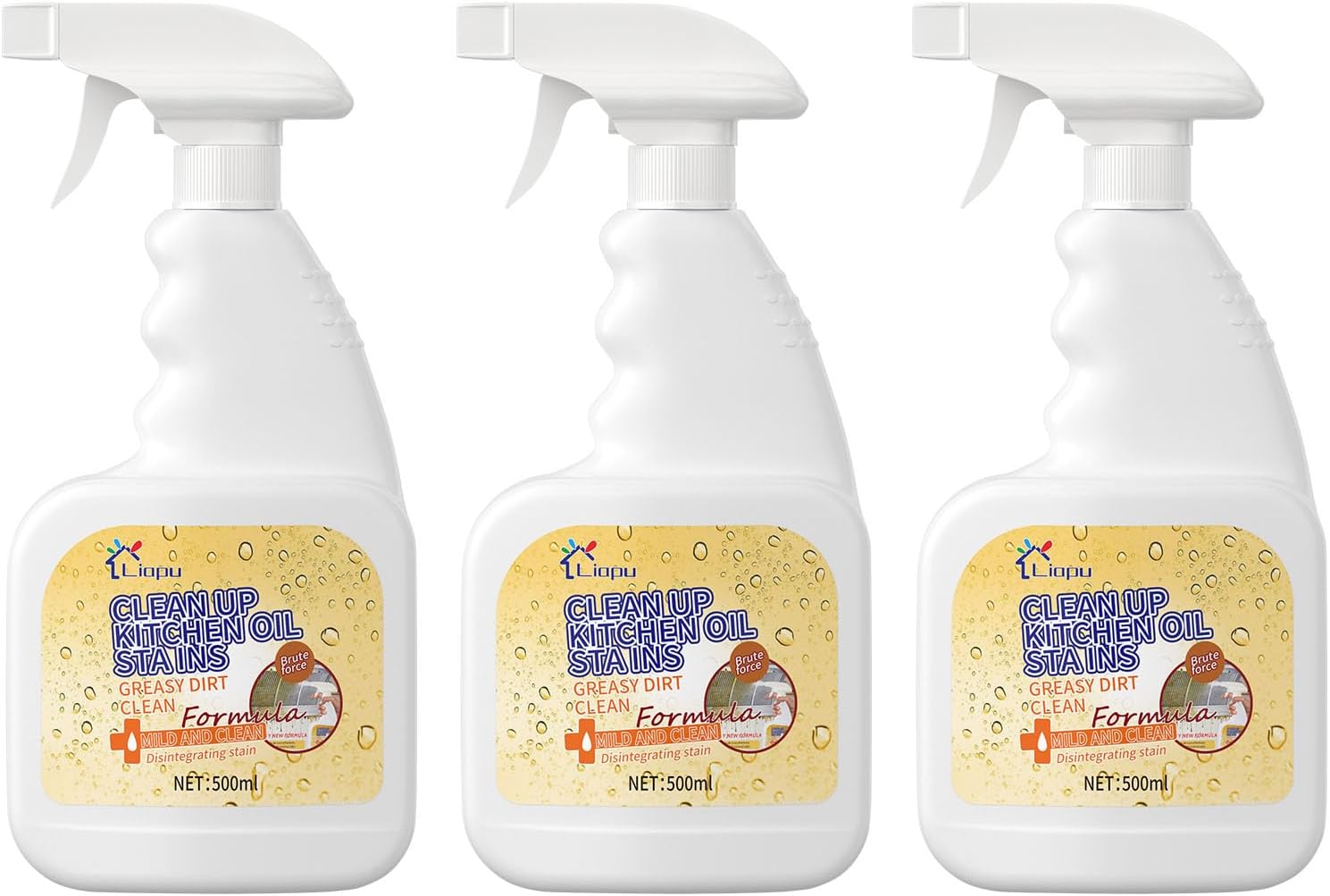 Liapu 3Pcs All Purpose Cleaner Spray