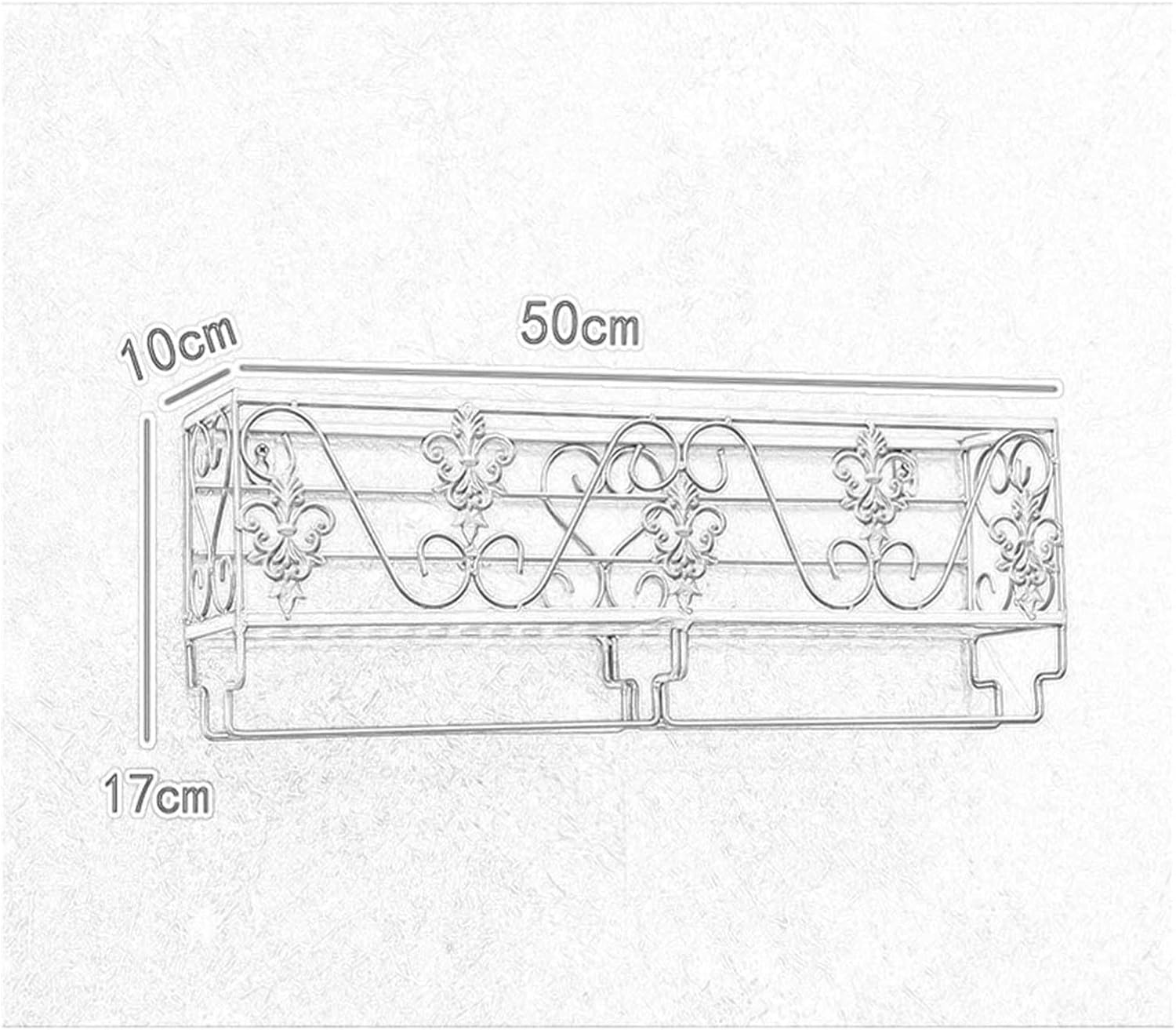 ALDEPO Wall-Mounted Wine Rack Black Metal