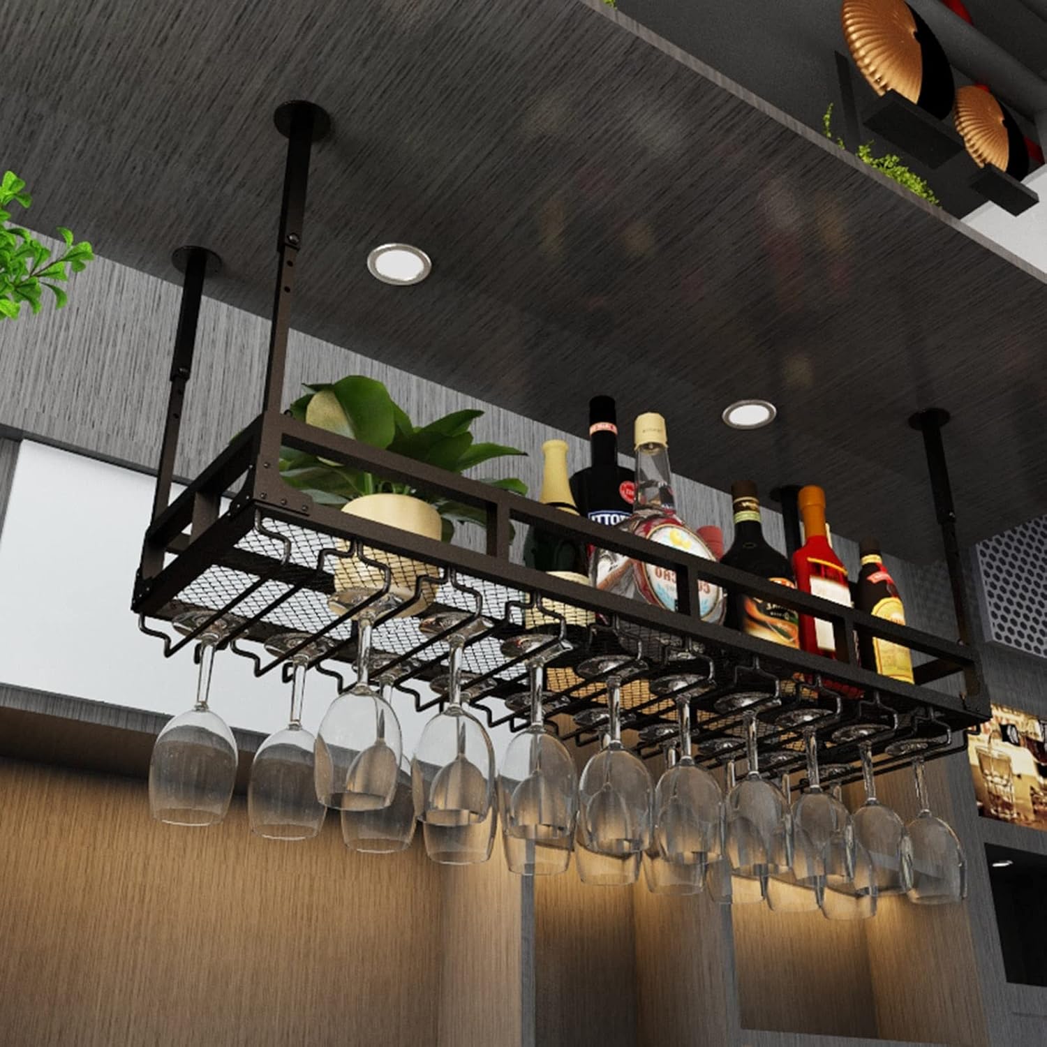 ZJDYDY Adjustable Height Wine Rack Holder
