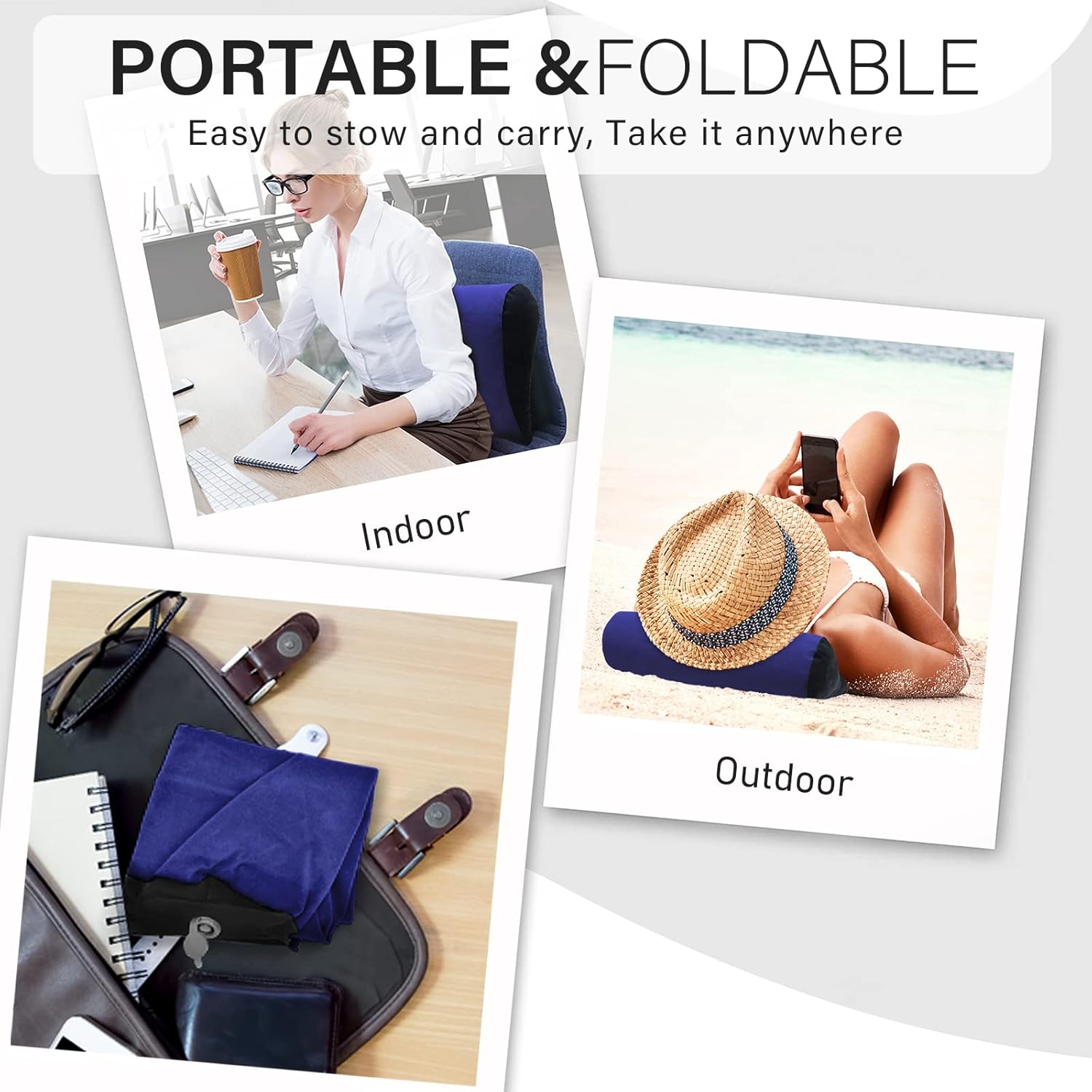 Travel Wedge Pillow for Body Support and Leg Elevation