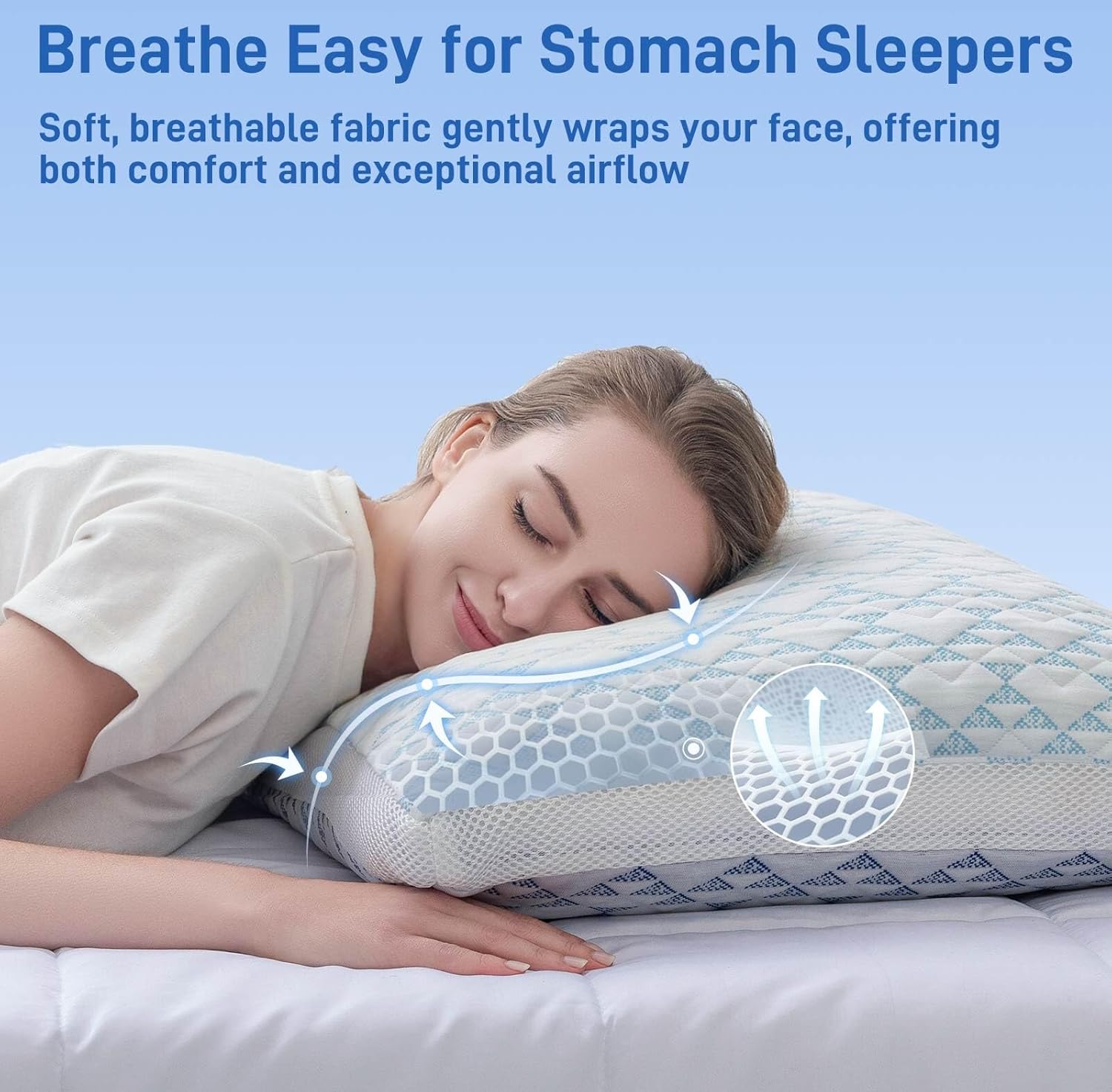 Ankwos Adjustable Shredded Memory Foam Bamboo Viscose Pillow
