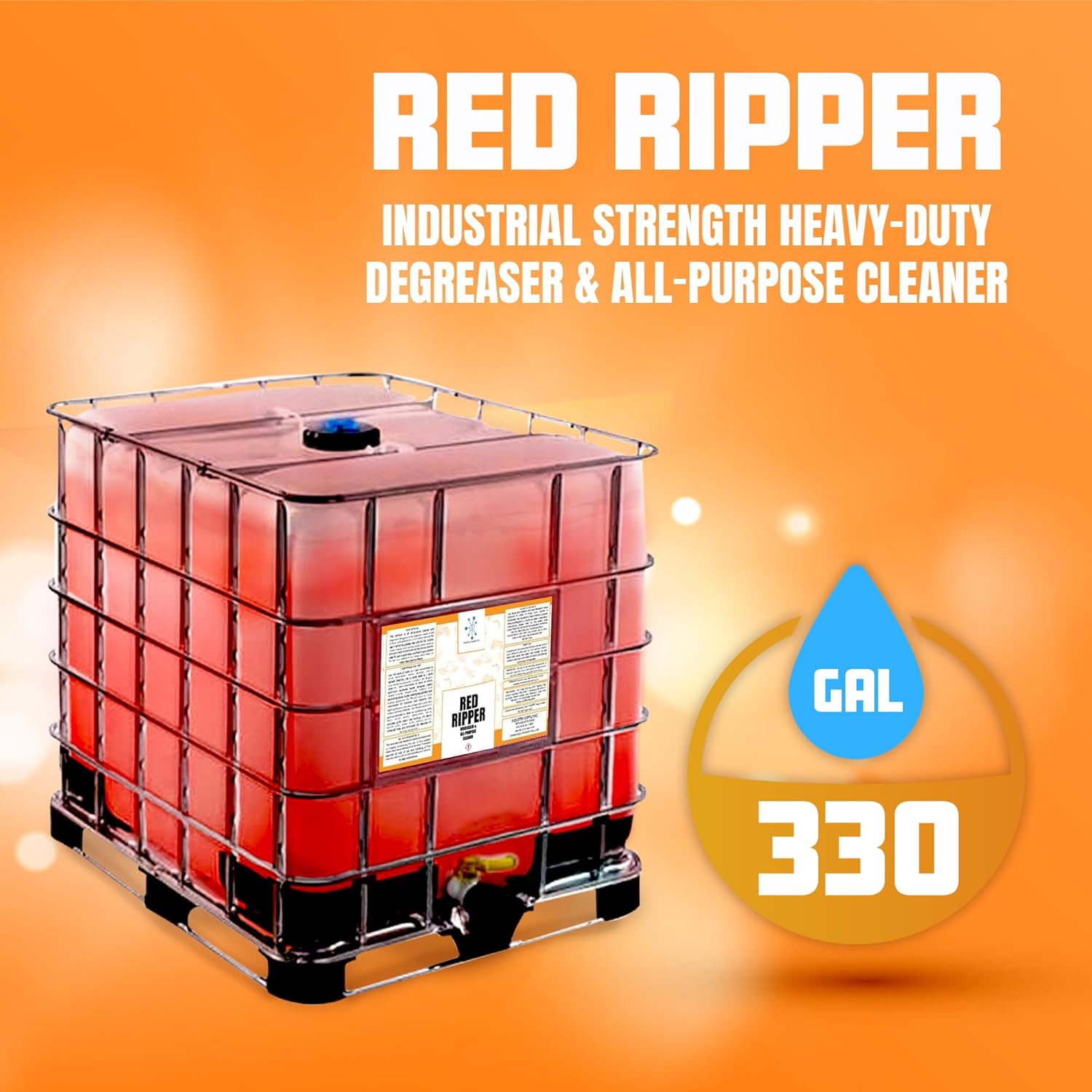 Red Ripper 330 Gallon Heavy-Duty Degreaser Tote