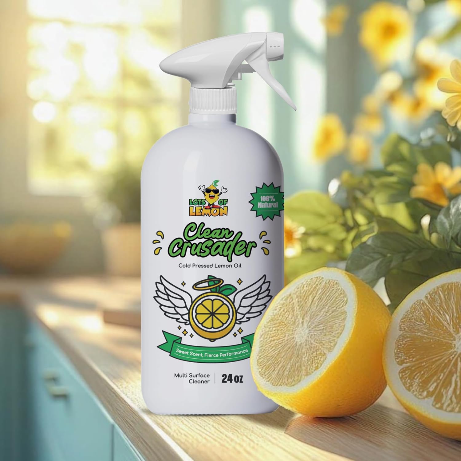 Clean Crusader 24 oz Natural Lemon Oil Cleaner