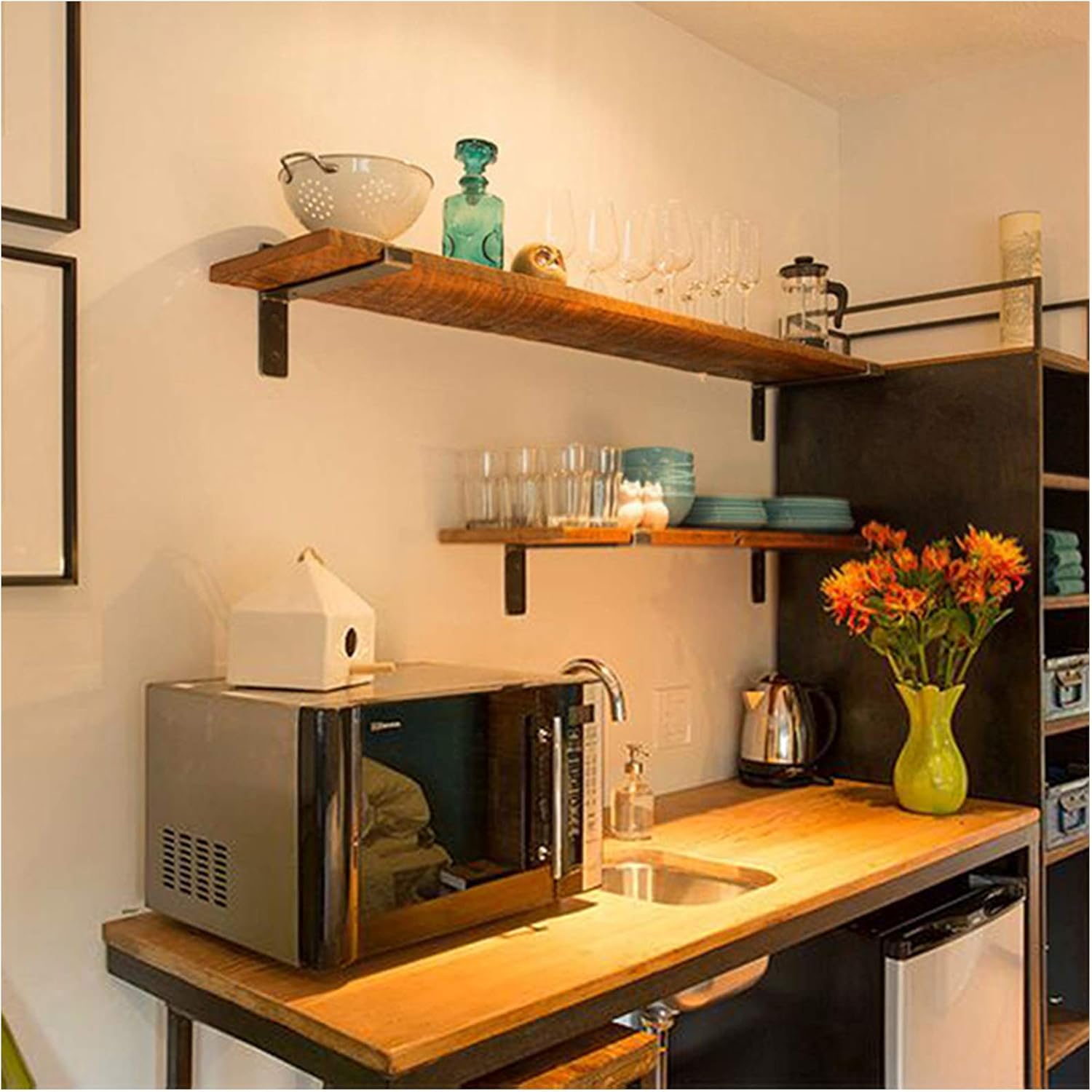 BOCbco Wall-Mounted Wine Rack 40x20cm