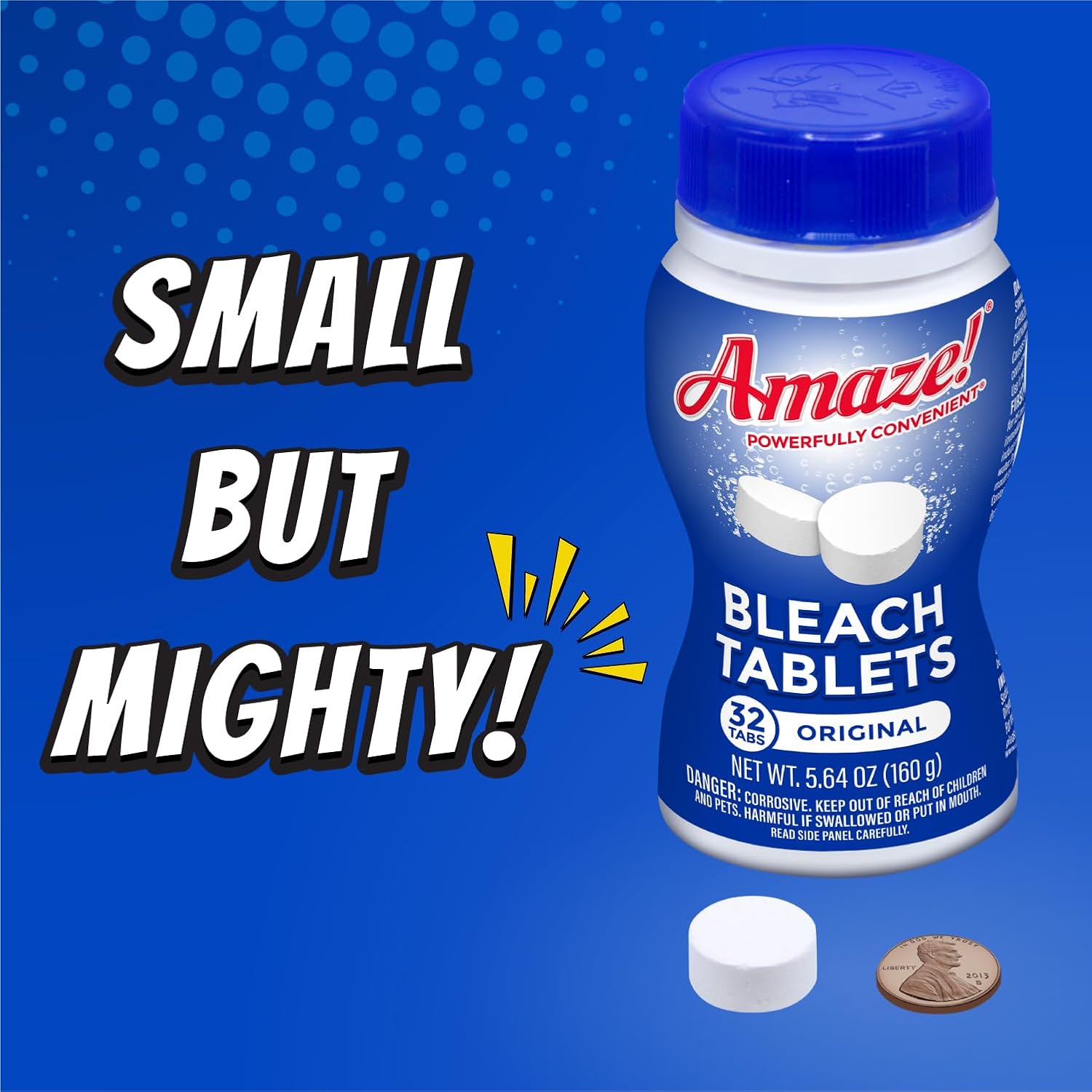 AMAZE Ultra Concentrated Bleach Tablets 32 tablets - No Splash Liquid Alternative 1