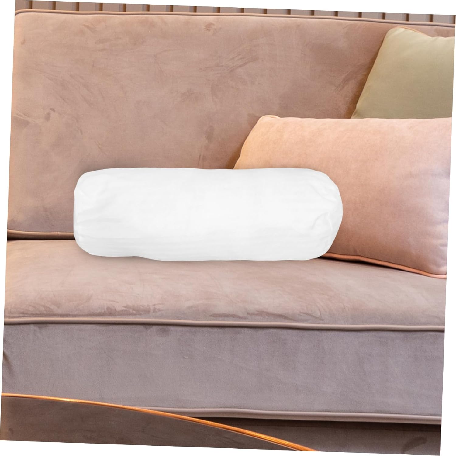 POPETPOP Cylindrical Neck Pillow Case White