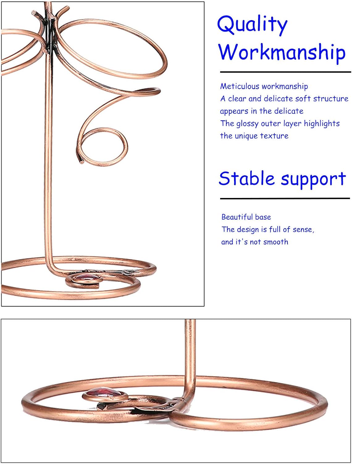 BOCbco Nordic Rustic Metal Wine Rack Holds 2 Bottles